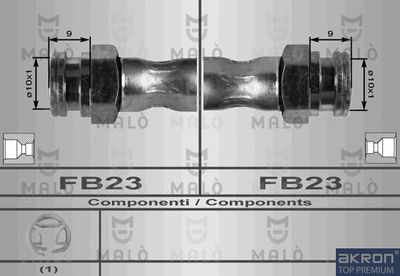 8417 AKRON-MALÒ Тормозной шланг