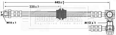 BBH6725 BORG & BECK Тормозной шланг