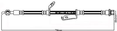 JBH1344L JURATEK Тормозной шланг