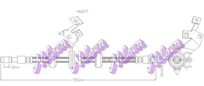 H6217 KAWE Тормозной шланг