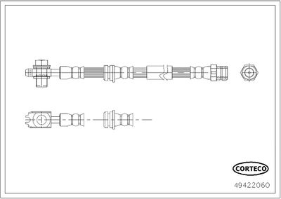 49422060 CORTECO Тормозной шланг