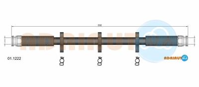 011222 ADRIAUTO Тормозной шланг