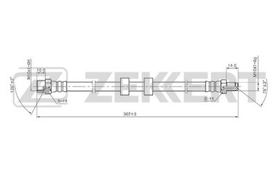 BS9109 ZEKKERT Тормозной шланг