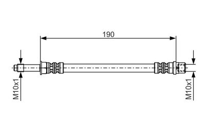 1987476310 BOSCH Тормозной шланг
