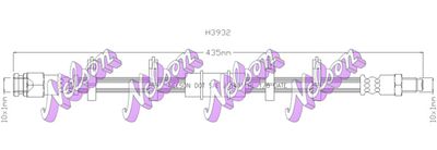 H3932 KAWE Тормозной шланг