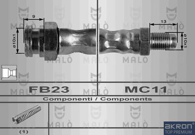 8394 AKRON-MALÒ Тормозной шланг