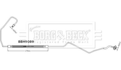 BBH9089 BORG & BECK Тормозной шланг