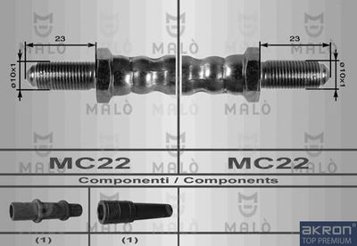 8376 AKRON-MALÒ Тормозной шланг