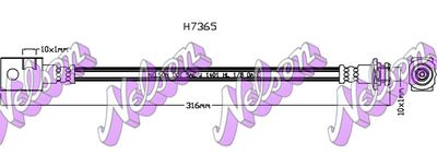 H7365 KAWE Тормозной шланг