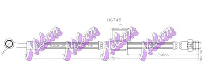 H6745 KAWE Тормозной шланг