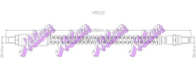 H5533 KAWE Тормозной шланг