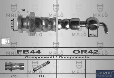 80557 AKRON-MALÒ Тормозной шланг