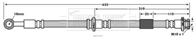 BBH7835 BORG & BECK Тормозной шланг