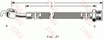 PHD290 TRW Тормозной шланг