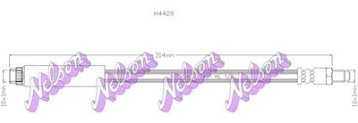 H4420 KAWE Тормозной шланг