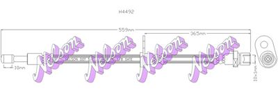 H4492 KAWE Тормозной шланг