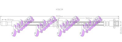 H3634 KAWE Тормозной шланг