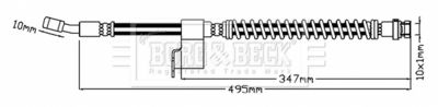 BBH8791 BORG & BECK Тормозной шланг