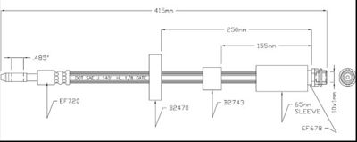 VBH1091 MOTAQUIP Тормозной шланг