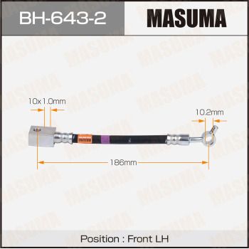 BH6432 MASUMA Тормозной шланг