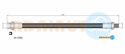 241200 ADRIAUTO Тормозной шланг