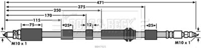 BBH7925 BORG & BECK Тормозной шланг