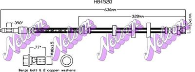 H8452Q KAWE Тормозной шланг