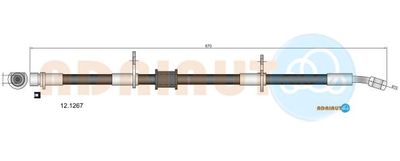 121267 ADRIAUTO Тормозной шланг