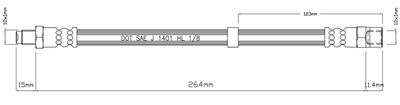 VBH1101 MOTAQUIP Тормозной шланг