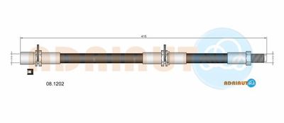 081202 ADRIAUTO Тормозной шланг