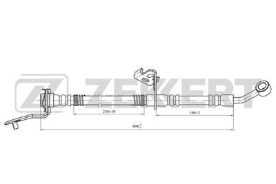 BS9426 ZEKKERT Тормозной шланг