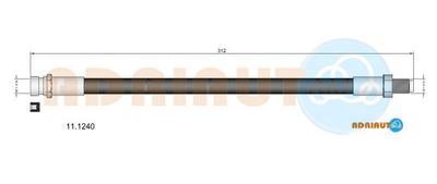 111240 ADRIAUTO Тормозной шланг