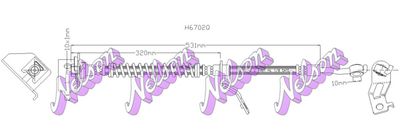 H6702Q KAWE Тормозной шланг