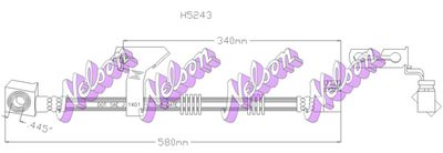 H5243 KAWE Тормозной шланг