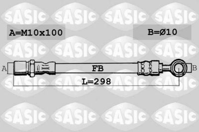 6606134 SASIC Тормозной шланг