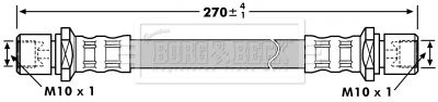 BBH7204 BORG & BECK Тормозной шланг