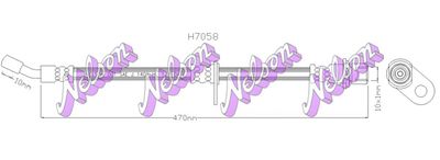 H7058 KAWE Тормозной шланг