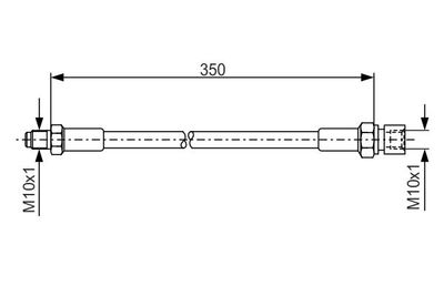 1987476324 BOSCH Тормозной шланг