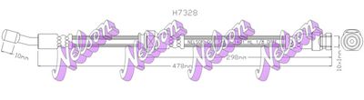 H7328 KAWE Тормозной шланг