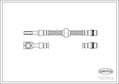 19032838 CORTECO Тормозной шланг