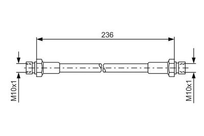 1987476289 BOSCH Тормозной шланг