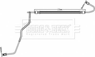 BBH8591 BORG & BECK Тормозной шланг