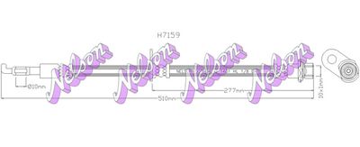 H7159 KAWE Тормозной шланг