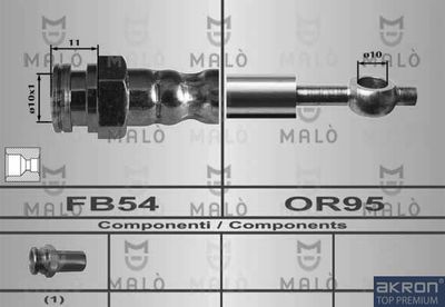 80501 AKRON-MALÒ Тормозной шланг