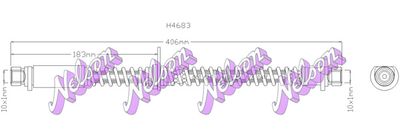 H4683 KAWE Тормозной шланг