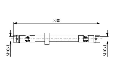 1987476410 BOSCH Тормозной шланг