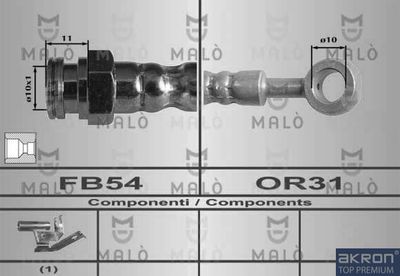 80493 AKRON-MALÒ Тормозной шланг