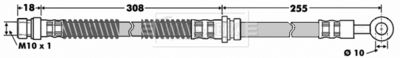 BBH7501 BORG & BECK Тормозной шланг