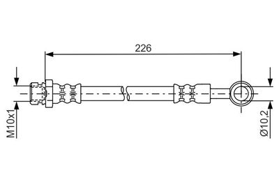 1987481743 BOSCH Тормозной шланг