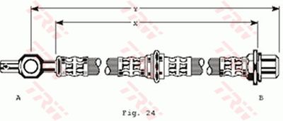 PHD182 TRW Тормозной шланг